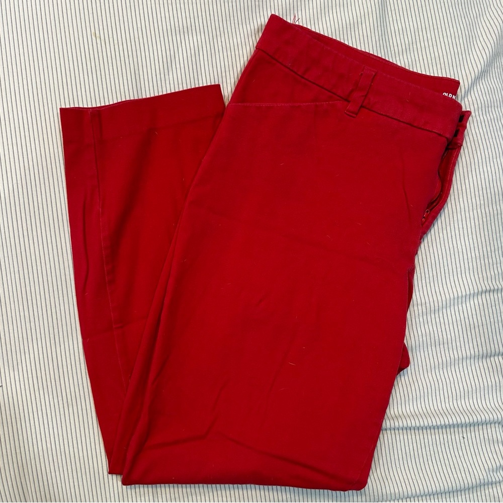 Old Navy 18 Long Red Pixie Pants